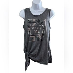 Tough Girl Gray Tank Top